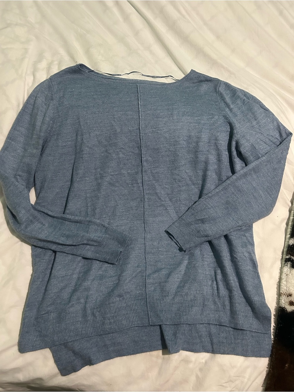 croft & barrow Blue Long Sleeve Knit Pullover